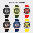 MEGIR Fashion Sport Military Watches for Men Luxury Quartz Wristwatch Silicone Strap Waterproof Date Clock 24-hour Reloj Hombre 2215