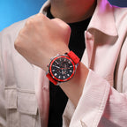 MEGIR Luxury Military Watches for Men Fashion Sport Quartz Wristwatch Waterproof Silicone Band Male Clock Chronograph with Date 2224