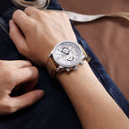 MEGIR Luxury Watches for Men Quartz Chronograph Waterproof Calendar Luminous Sport Military Wristwatch Clock Reloj Hombre 3010