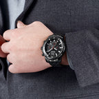 MEGIR Stainless Steel Business Watches for Men Luxury Quartz Casual Wristwatch Luminous Waterproof Date Clock Chronograph 2068