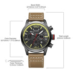 MEGIR Men Watches Fashion Brand Sport Quartz Chronograph Clock Waterproof Man Business Wristwatch 24-hour Relogio Masculino 2110