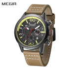 MEGIR Men Watches Fashion Brand Sport Quartz Chronograph Clock Waterproof Man Business Wristwatch 24-hour Relogio Masculino 2110