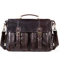 Postal Messenger Briefcase Bag Brown-0
