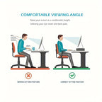 Adjustable Dual Monitor Stand Riser - Extra Long Office Desktop Organizer for 2 Monitors (Up to 48.2")