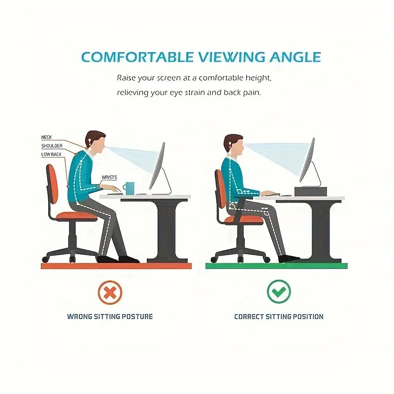 Adjustable Dual Monitor Stand Riser - Extra Long Office Desktop Organizer for 2 Monitors (Up to 48.2")