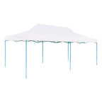 NNEVL Folding Pop-up Partytent with Sidewalls 3x6 m Steel White-1