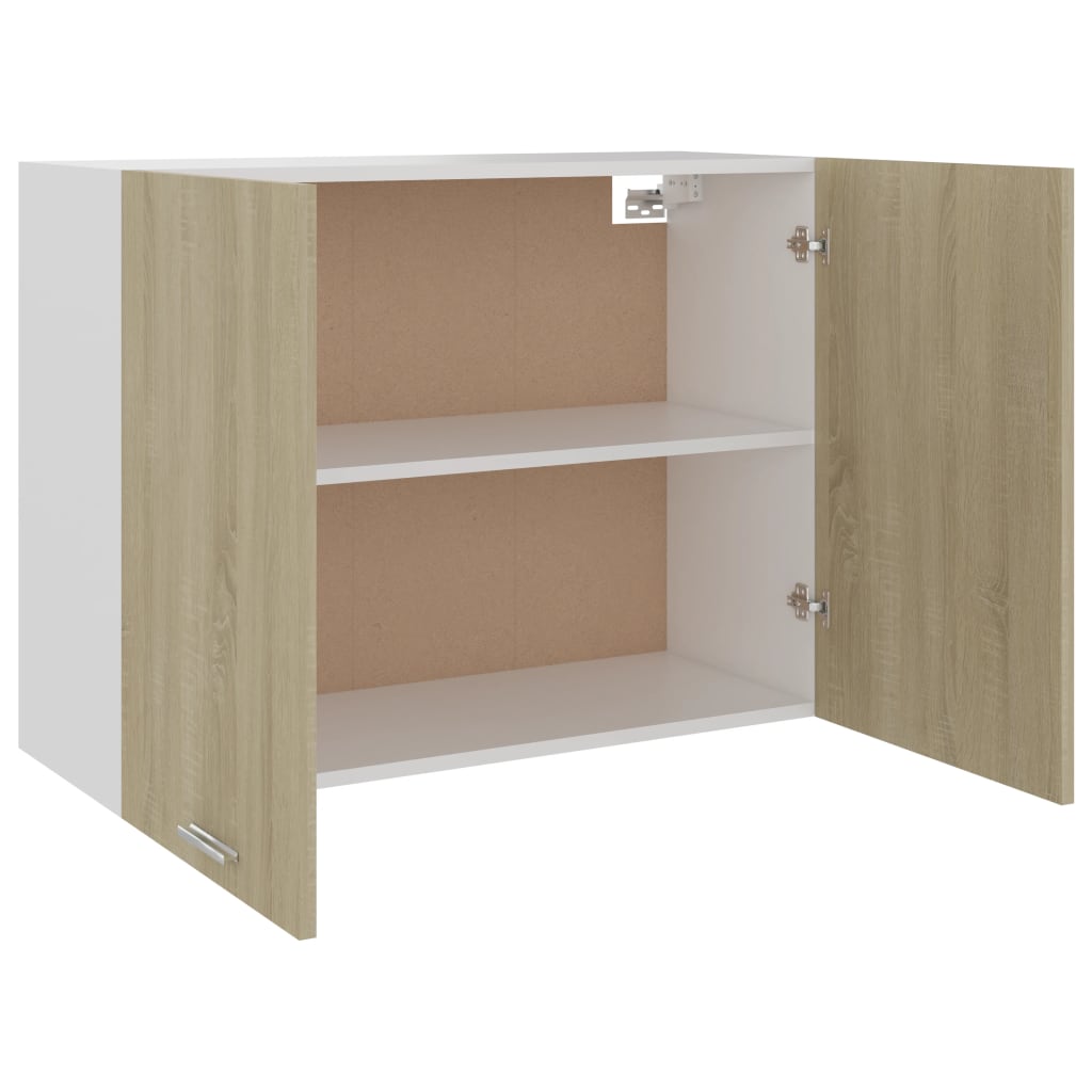 NNEVL Hanging Cabinet Sonoma Oak 80x31x60 cm Chipboard-4