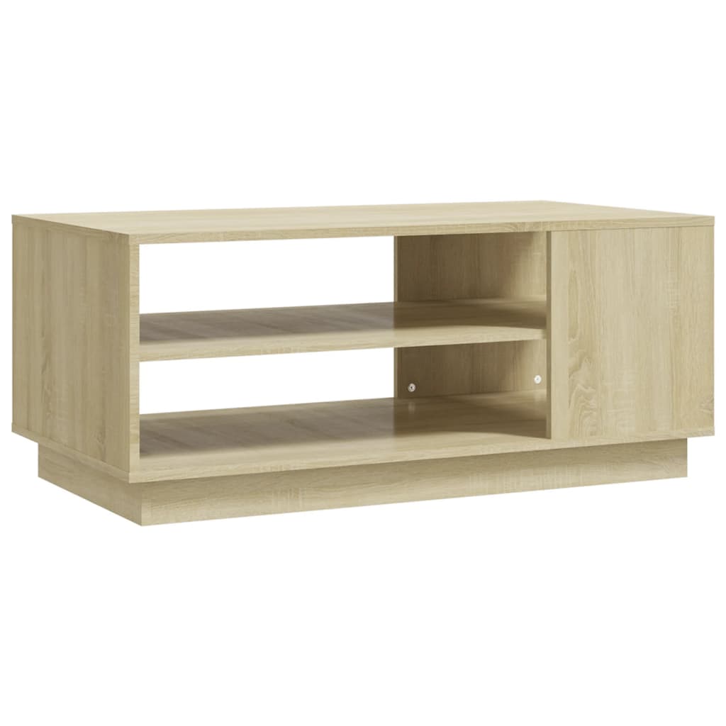 NNEVL Coffee Table Sonoma Oak 102x55x43 cm Chipboard-1