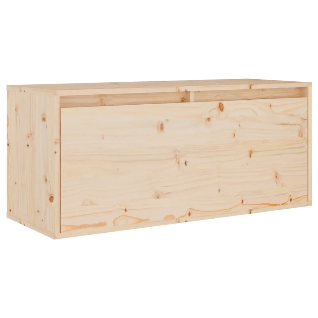 NNEVL Wall Cabinet 80x30x35 cm Solid Wood Pine-1