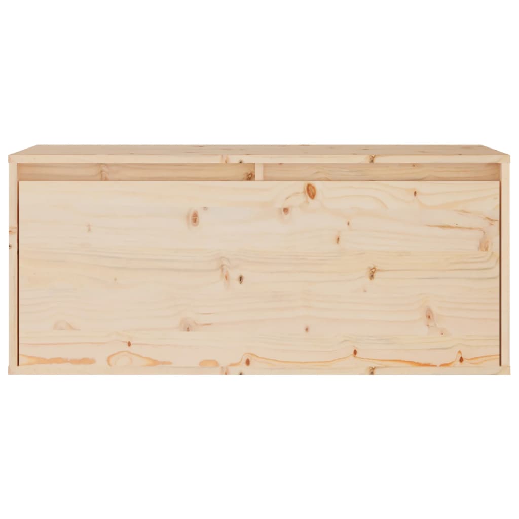 NNEVL Wall Cabinet 80x30x35 cm Solid Wood Pine