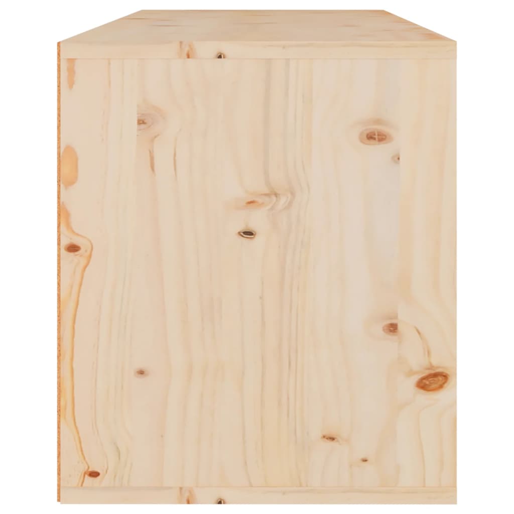 NNEVL Wall Cabinet 80x30x35 cm Solid Wood Pine
