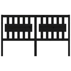 NNEVL Bed Headboard Black 155.5x4x100 cm Solid Wood Pine-2