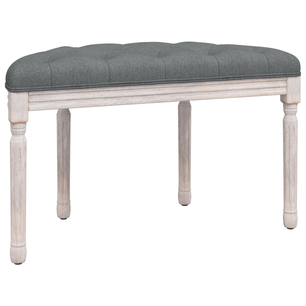 NNEVL Bench Dark Grey 81.5x41x49 cm Fabric-4