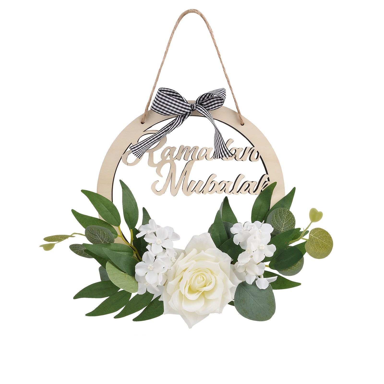 NNETM Art Deco Ramadan Wreath Door Decoration-0