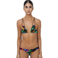 Loco Boutique Aloha Friday Chocolate Triangle Bikini Top-0