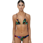 Loco Boutique Aloha Friday Chocolate Triangle Bikini Top-0