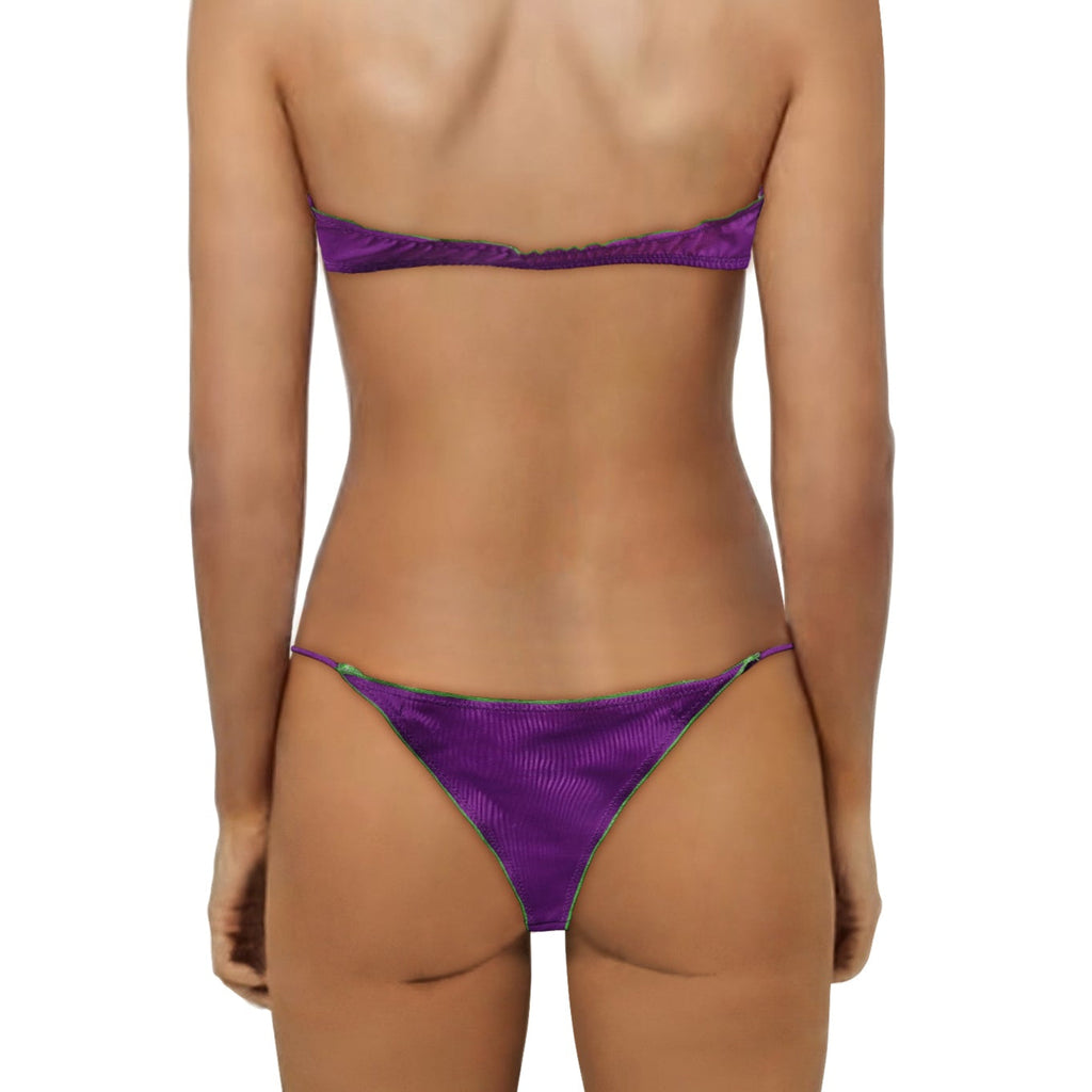 Loco Boutique Purple Tie-Side Bikini Bottom-0