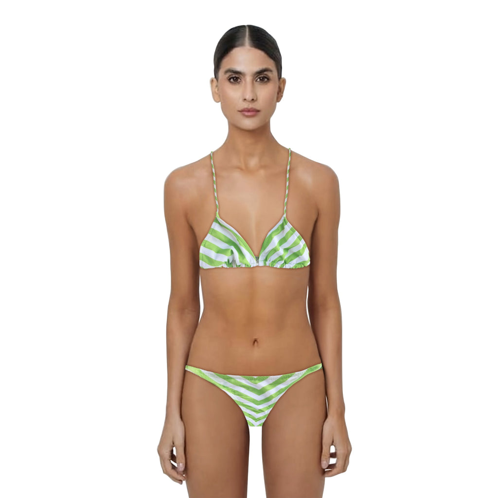 Loco Boutique Chevron Stripes Triangle Bikini Top-0