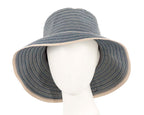 Denim ladies wide brim summer beach hat