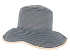 Denim ladies wide brim summer beach hat
