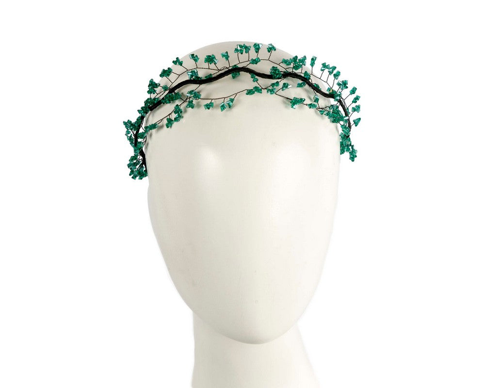 Exclusive teal headband fascinator by Cupids Millinery