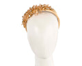Gold crystals fascinator headband by Cupids Millinery CU443-0