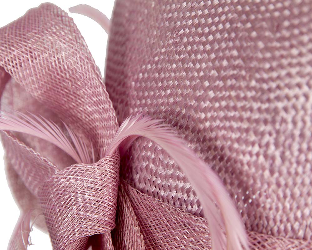 Lilac straw fedora hat by Cupids Millinery-4