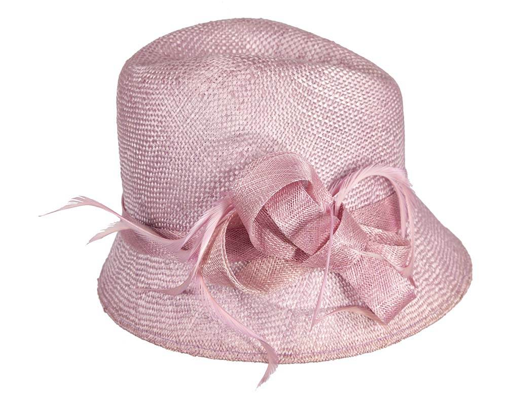 Lilac straw fedora hat by Cupids Millinery-3