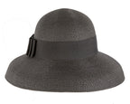 Elegant black ladies summer beach hat-2