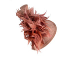 Taupe racing fascinator by Cupids Millinery-2