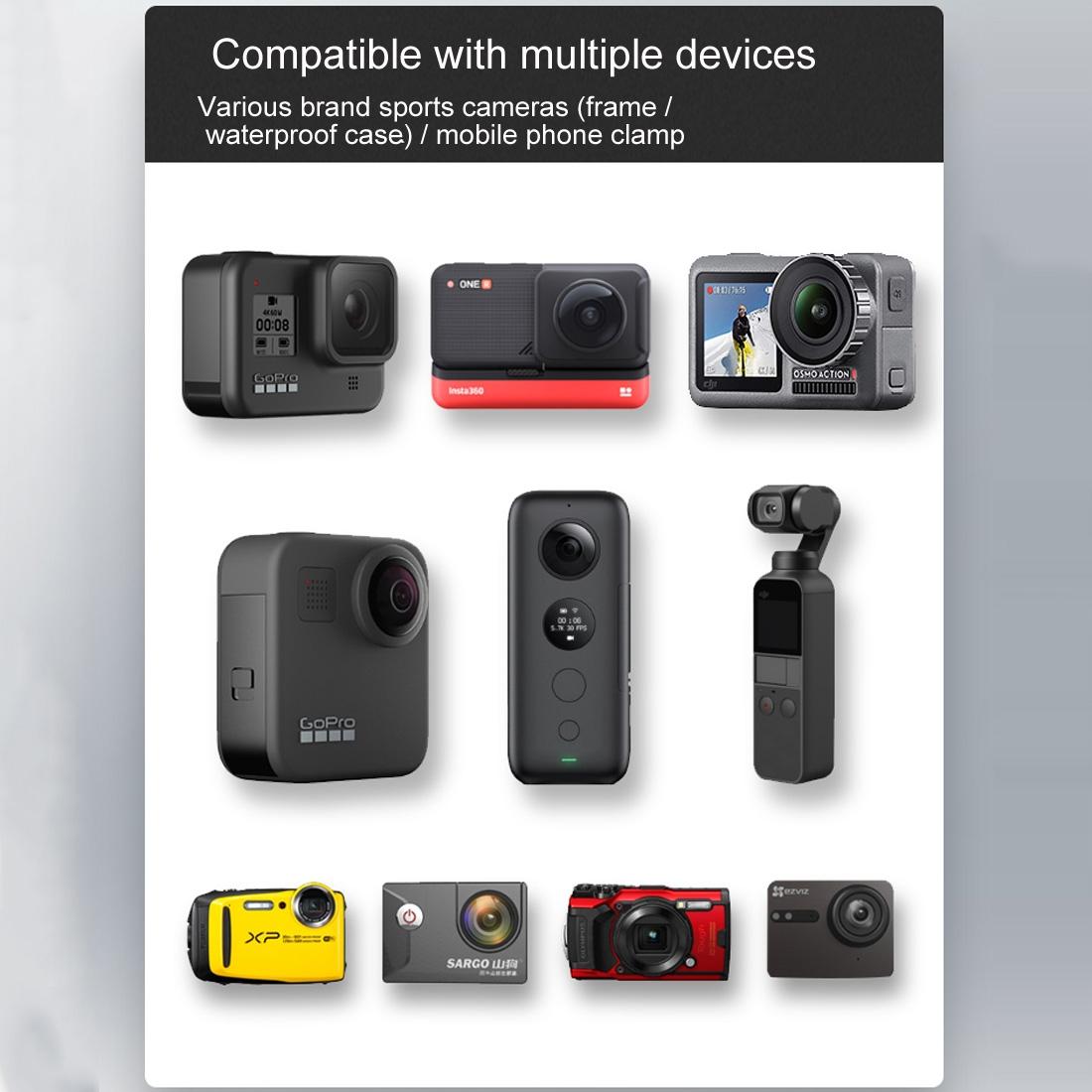 NNEIDS Universal 9Cm Motorcycle Mount For Action Cameras-4