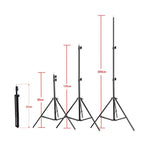 NNEIDS Single Light Softbox Set With Tripod And Arm Jib For Studio Flash-2