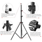 NNEIDS Single Light Softbox Set With Tripod And Arm Jib For Studio Flash-3