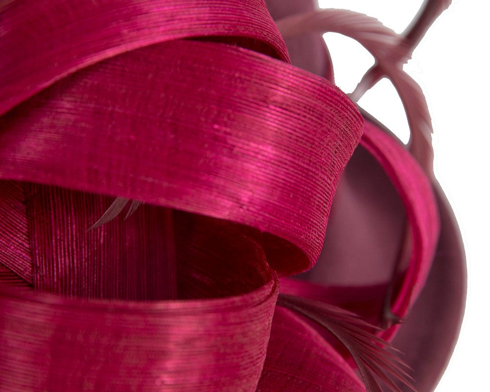 Exclusive wine colored cloche winter hat by Fillies Collection-4