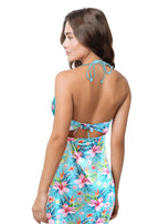 Loco Boutique Floral Flounce Front Short Dress-4