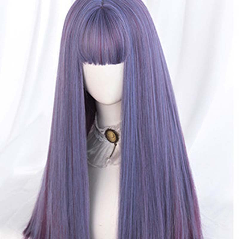Gradient Long Straight Hair Women's Wig