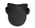 Exclusive large black pillbox hat by Cupids Millinery