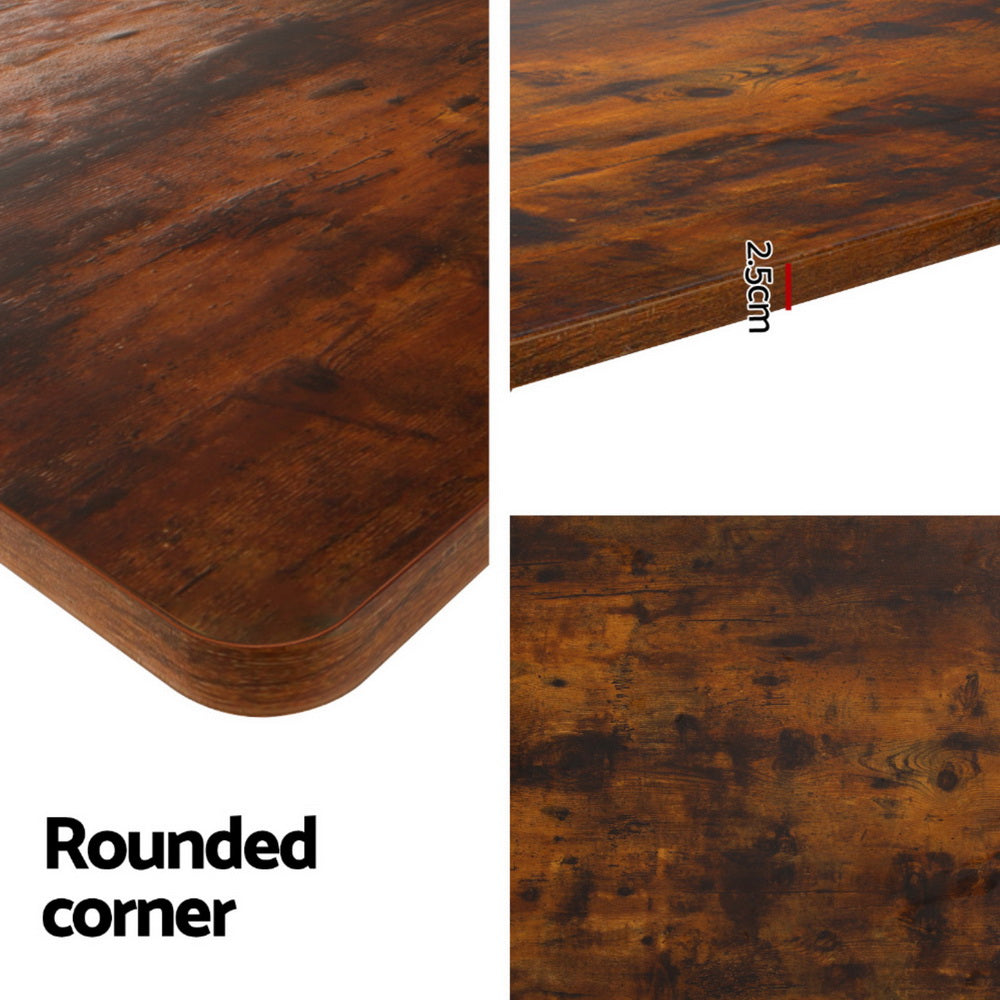 NNEDSZ Artiss Standing Desk Motorised Dual Motor Rustic Brwon 140CM