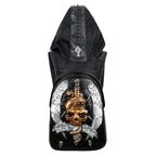 Hoody Hoodie 3D Phantom Ghost Skull Backpack Rivets Laptop Travelling Rucksack Bag with Hat-2