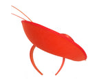 Large orange winter fascinator by Max Alexander-3