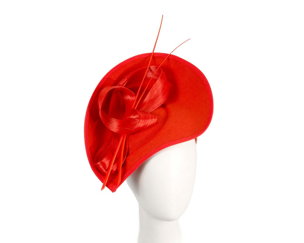 Large orange winter fascinator by Max Alexander-0