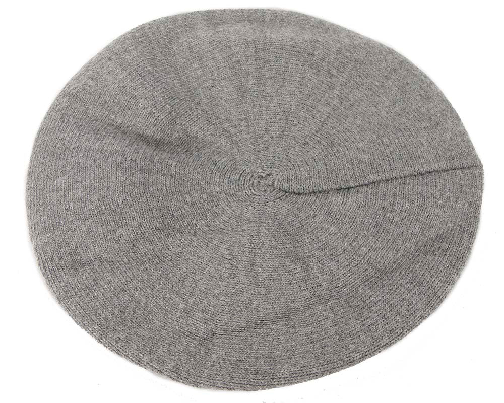 Classic woven dark grey beret by Max Alexander JR004-3