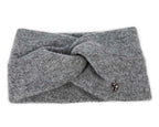 Dark grey European Made woolen headband-1