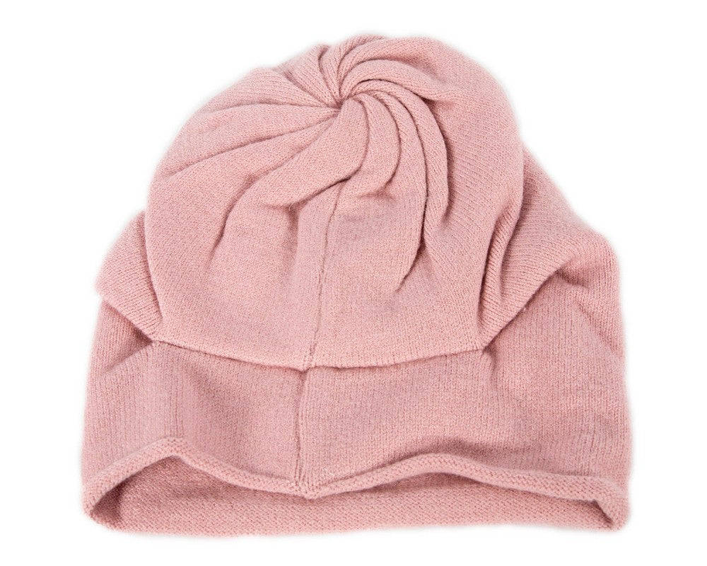 Stylish warm European made pink beanie-4