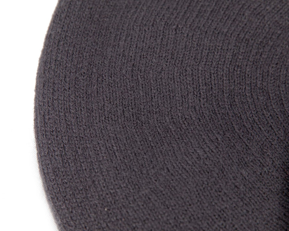 Classic woven dark grey beret by Max Alexander JR014-2