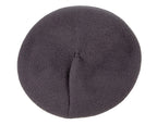 Classic woven dark grey beret by Max Alexander JR014-1
