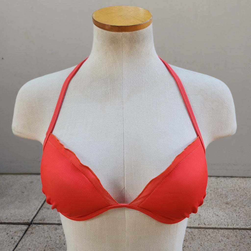 Loco Boutique Blank Halter Tie Bikini Top-0