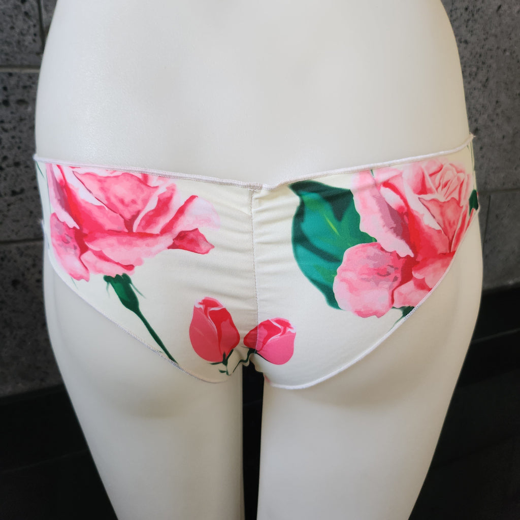 Loco Boutique Roses Cinched Back Swim Bottom-1