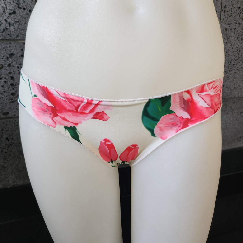 Loco Boutique Roses Cinched Back Swim Bottom-0