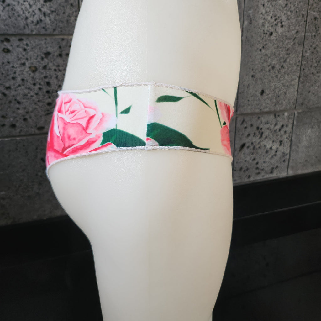 Loco Boutique Roses Cinched Back Swim Bottom-2